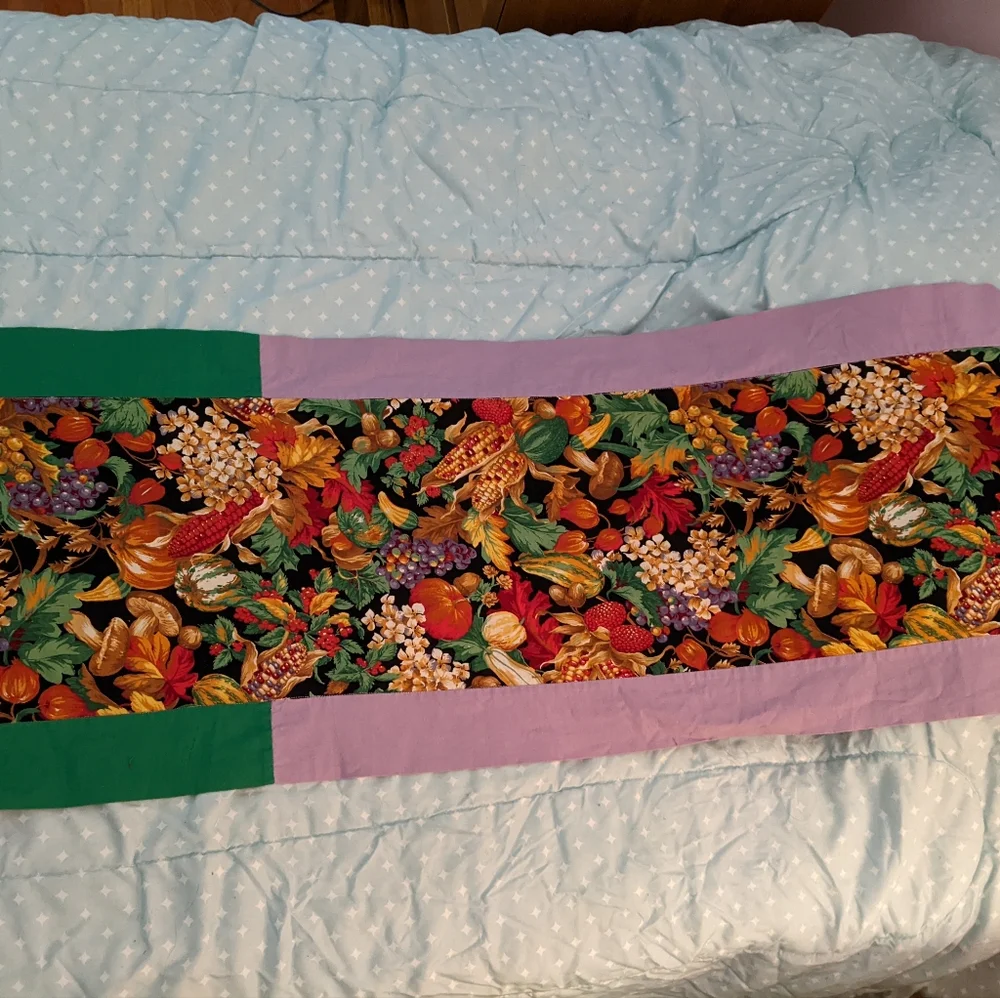 Fall/Harvest Themed Veggie Table Runner, 69 